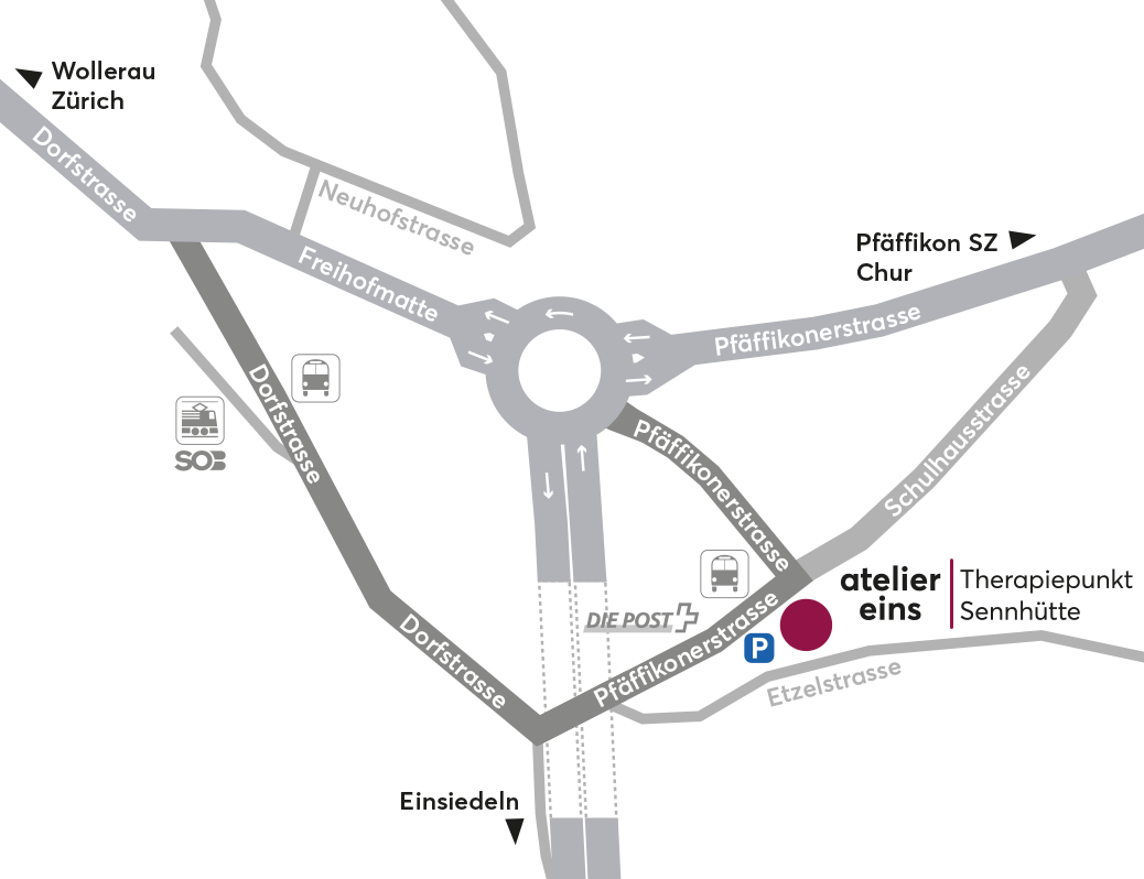 Karte Atelier1 Etzelstrasse